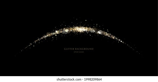 glitter background, luxury gold stardust light