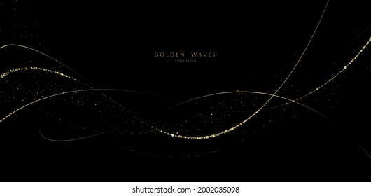 glitter background, luxury gold stardust light