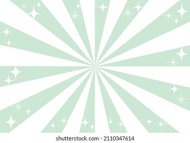 Glitter background material of radial concentrated lines (green)