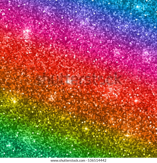 Glitter Background Shiny Sparkles Rainbow Colors Stock Vector (Royalty ...