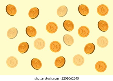 glitter bitcoin digital currency background