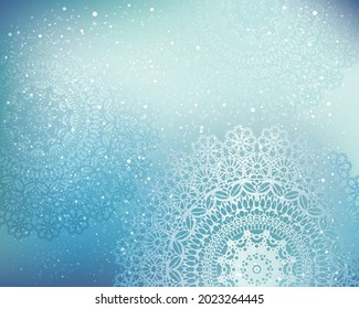 Glitter and blur lace background