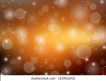 Glitter bokeh background gold light design effect shining style blur light. vector illustration
