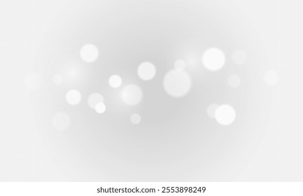 Glitter bokeh, vector illustration, abstract glitter flashes, glitter of light, sparkling magic stardust PNG, white sparkling confetti, bright glowing dust PNG.
