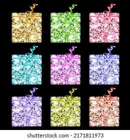 Glitzerkasten für Geburtstagsglanz