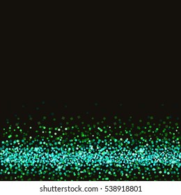 Glitter and bright sand, dark background. Colored sparkles, shiny texture,. Excellent for your greeting cards, luxury invitation, advertising, certificate. Template for vip banners or card