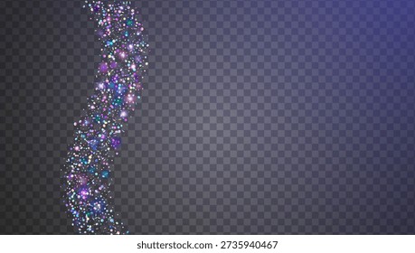 Glitzer-Konfetti-Hintergrund. Neon glänzende Funkeln für Karneval und Party. Dekorative Blaze und Schimmer auf luxuriösem Hintergrund. Irisierendes, brillantes Licht.  Holografische Glitter-Konfetti