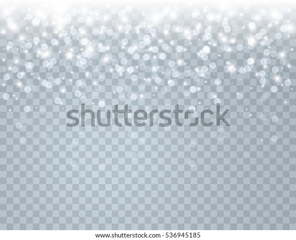 Glitter Confetti Light Effect Isolated On Stock Vector (Royalty Free ...