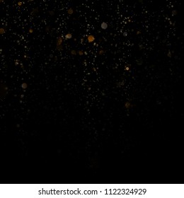 Glitter defocused lights on black background. EPS 10