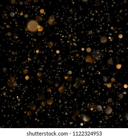 Glitter defocused lights on black background. EPS 10