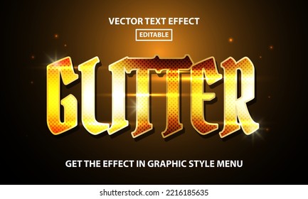 Glitter Editable Text Effect Style