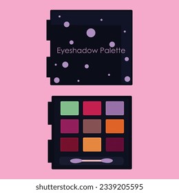 Glitter Eyeshadow Palette (Open and Close Box)