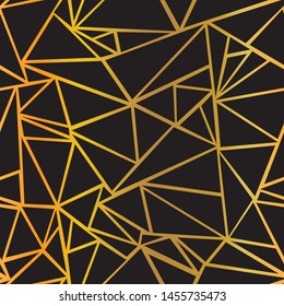 
Glitter Geometric repeating black seamless pattern