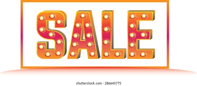 glitter glow "Sale" vector