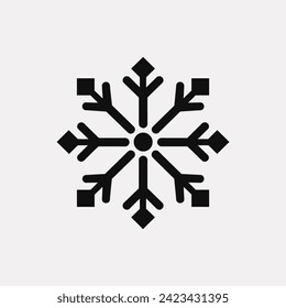 Glitter gust snowflake icon - Simple Vector Illustration