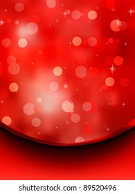 Glitter holiday card template. EPS 8 vector file included