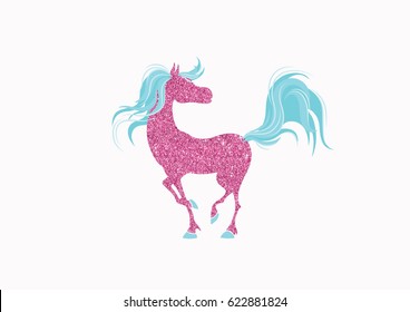 Glitter horse
