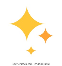 Icono de brillo. Chispa. Limpio. Vector.