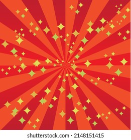 Glitter light background material  (sale, banner, etc.) Sunburst background illustration.