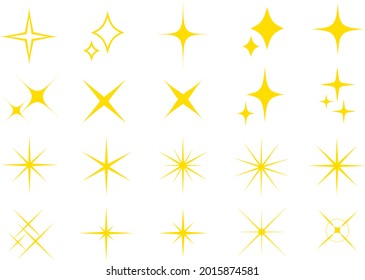 Glitter light and star parts material