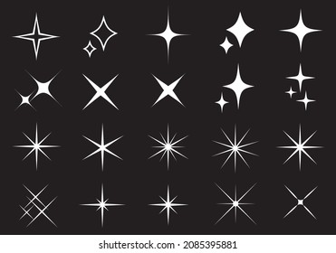 Glitter light and star parts material