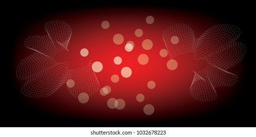 Glitter lights abstract background. Defocused bokeh dark illustration