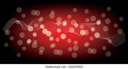 Glitter lights abstract background. Defocused bokeh dark illustration