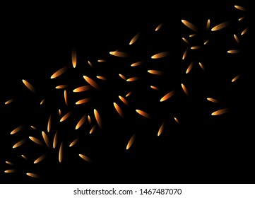 Glitter lights background. Abstract fire particles lights texture or background overlays. Design element. Vector illustration.