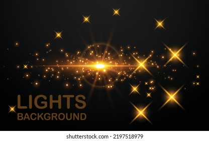 Glitter lights background. Lights and dark. lens flare, Star