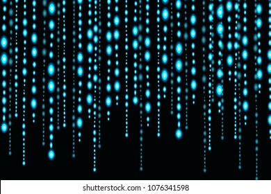 Glitter lines and blue light effects graphic vector
