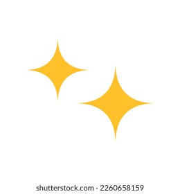 Glitter mark icon. Sparkle and twinkle. Decoration. Vector.