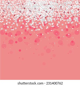 glitter on pink background