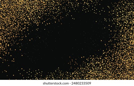 Efecto de fondo de partículas brillantes para tarjeta rica de saludo de lujo