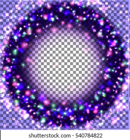   glitter particles background effect for luxury greeting rich card. Sparkling texture. Star dust sparks in explosion on transparent background.