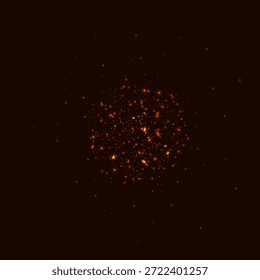Partículas de brillo con efecto bokeh y brillo suave y brillante