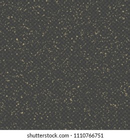 Glitter particles overlay effect. Gold glittering star dust sparkling particles on transparent background. EPS 10