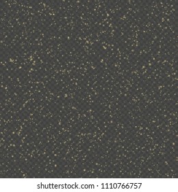 Glitter particles overlay effect. Gold glittering star dust sparkling particles on transparent background. EPS 10