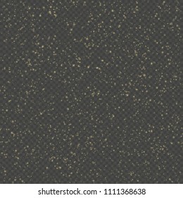Glitter particles overlay effect. Gold glittering star dust sparkling particles on transparent background. EPS 10