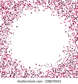 Glitter Pink Round Frame Trendy Modern Stock Vector (Royalty Free ...