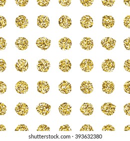 Glitter Polka Dot Seamless Pattern Vector Stock Vector (Royalty Free ...