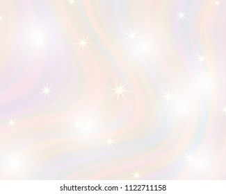 Glitter rainbow background. The sky in pastel color. Bright mermaid pattern.Vector illustration.