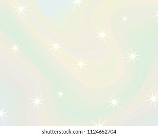 Glitter rainbow background. The sky in pastel color. Bright mermaid pattern.Vector illustration.