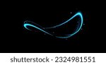 Glitter ribbon. Glow effect. Curved lines. Energy energy. LED glare tape. Shining neon space stripes. Magic circular swirl design. The vortex trail effect. Smooth wave. Ill arc. Light flow. science fi