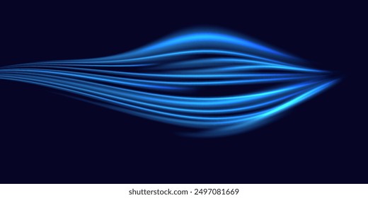 Glitter ribbon. Glow effect. Curved lines. Energy energy. LED glare tape. Shining neon space stripes. Magic circular swirl design. The vortex trail effect. Smooth wave. Ill arc. Light flow. science fi