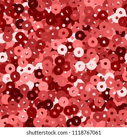 Texture transparente et brillante. D'admirables particules rouges. Motif sans fin fait de paillettes scintillantes. Illustration vectorielle abstraite exceptionnelle.