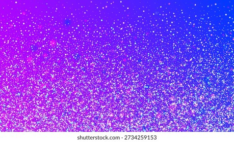 Glitzer-Pailletten-Hintergrund. Hologramm glänzend funkelt für Karneval und Party. Violett Blaze mit Glitzer und glänzenden Weihnachtseffekt. Holografisches, brillantes Licht.  Neon Glitter Pailletten