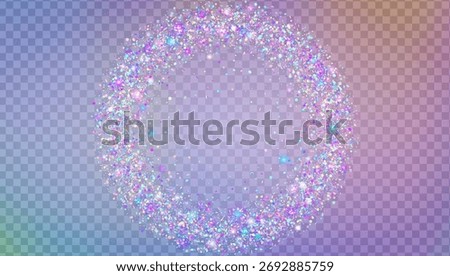 Glitter Sequins Background. Pink Shiny Sparkles For Carnaval And Party. A Twinkle Of Brilliance And Glamour In A Violet Blaze. Iridescent Brilliant Light.  Hologram Glitter Sequins