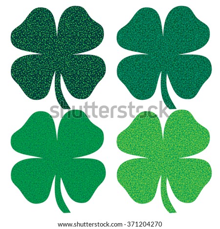 glitter shamrocks