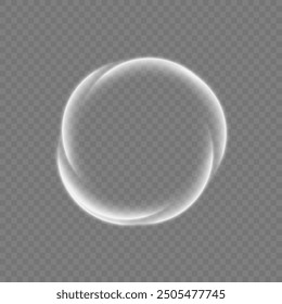 Glitter silver neon circle ring frame sparkle flash light star shimmer vector on black background, shiny glowing metal white grey round line planet curve, futuristic web poster card print template.