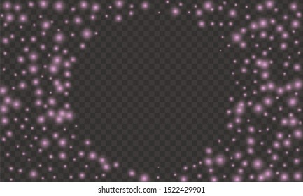 Glitter sparkle. Batch decoration dust. Falling vector.Background confetti. Glow.